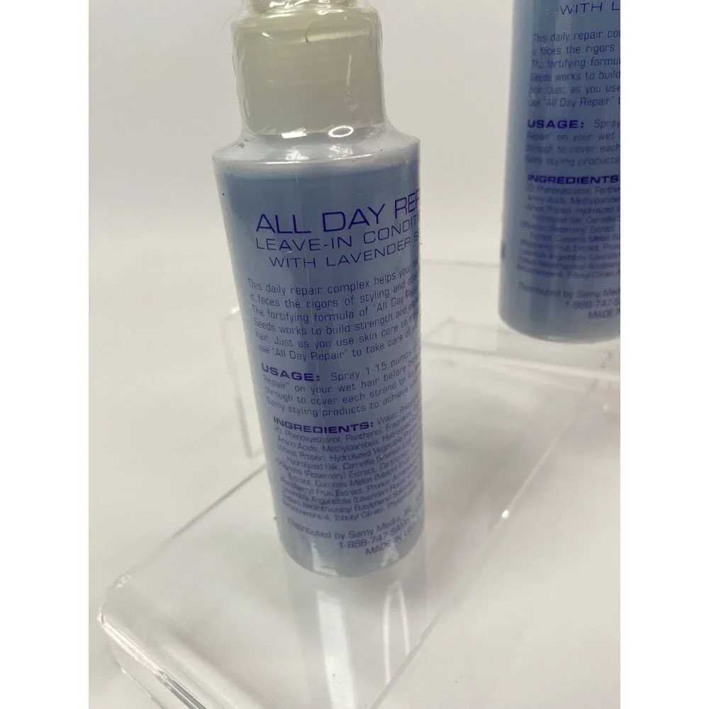 Samy Salon All Day Repair Leave-In Conditioner w Lavender Seeds Spray 4 oz - 2